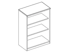 kantoorstelling,HxBxD 1545x800x445mm,CC-zwart