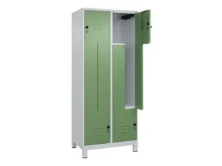 Z-garderobekast,HxBxD 1950x800x500mm,vak B 200/400mm,draaigrendel - 2