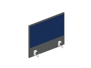 baliepaneel bureau aanbouw links MS-donkergrijs BN6016-blauw 600mm - 1