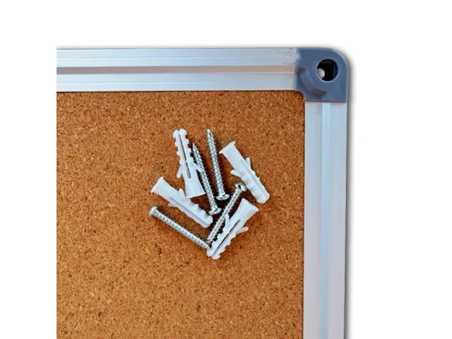 Prikbord Kurk 90x120cm Aluminium Lijst