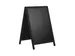 Krijt stoepbord Europel 660x1040 mm DELUX zwart