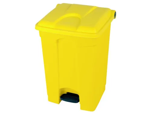 Afvalbak 70 liter HxBxD 673x412x495mm PP geel
