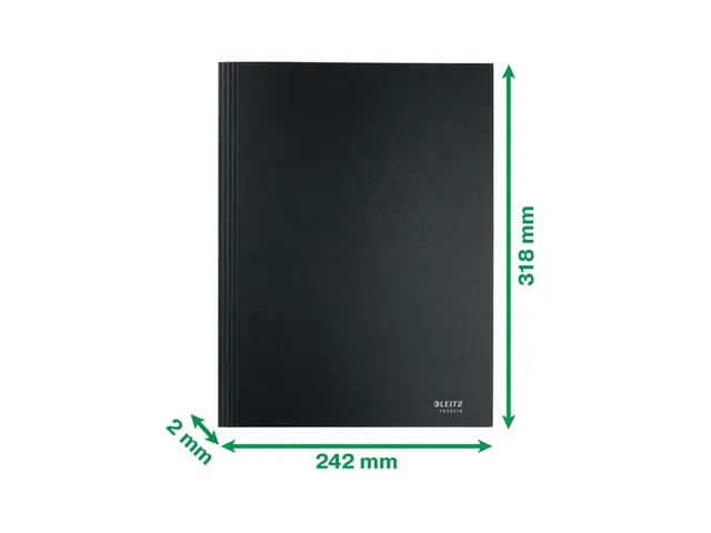 Dossiermap Leitz Recycle A4 3-kleps karton zwart