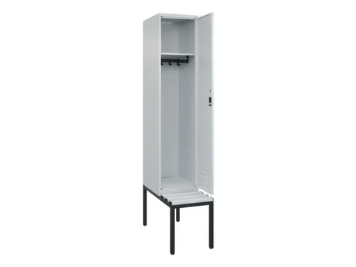 locker met bank,HxBxD 2120x400x815mm,1vak,vak B 400mm,cil.-slot