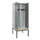locker met bank,voor scheiding van kleding,HxBxD 2120x800x815mm,2vak
