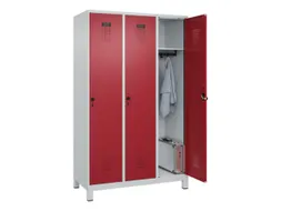 locker,HxBxD 1950x1200x500mm,3vak,vak B 400mm,draaigrendel,voeten
