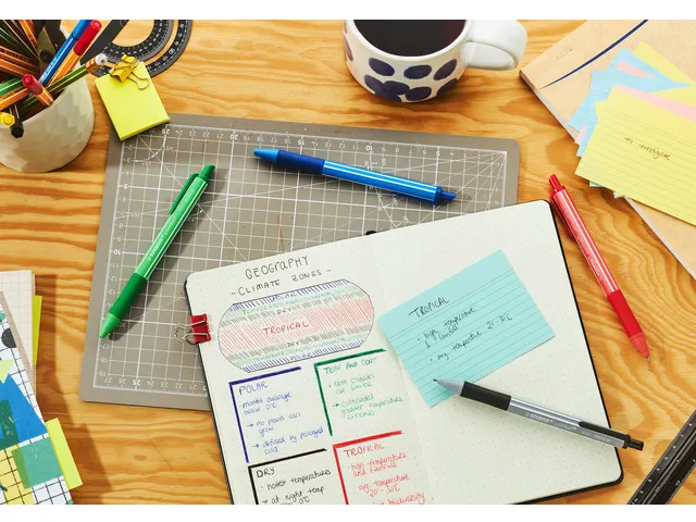 Balpen STABILO pointball colorful medium groen