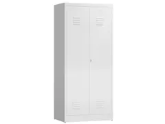 garderobekast 1800x800x500mm 2vak klink RAL9003