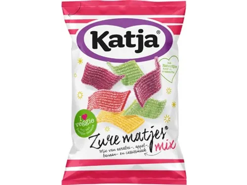 Snoep Zure Matjes Mix Vegan Zak 250 Gram