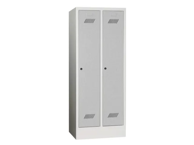 lockerkast v. kinderen,HxBxD 1600x630x500mm,2vak,RAL7035,front RAL7016