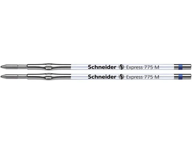 Balpenvulling Schneider Express 775 M 2 stuks op blister blauw