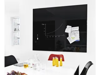 Glasmagneetbord Naga 150 x 120 cm Zwart - 2