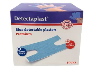Detectaplast 8046 kneukelpleister waterafstotend elastisch blauw 50 st - 2