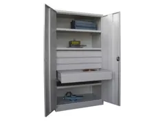 systeemkast,HxBxD 1950x1040x630mm,3xStalen bodem,RAL7035,front RAL7016