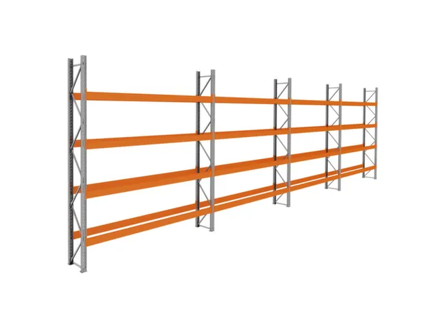 palletstelling,basis+3xaanbouw,HxBxD 4620x14900x750mm,vakl. 3400kg