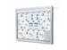 Vitrine d'affichage Extérieur 18x A4 avec panneau logo Eclairage LED