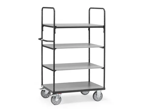 Etagewagens 4 Etages 8301 Ral7016 600kg 1000x600mm Hout