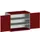 kast met geperforeerde platen,HxBxD 1000x1300x650mm,2xStalen bodem