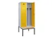 armoire vestiaire avec banc noir et blanc,HxlxP 2120x800x815mm