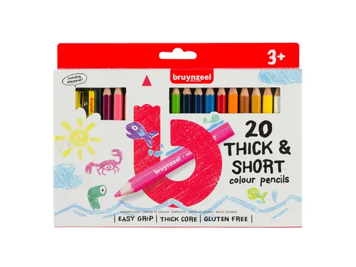 Kleurpotloden Bruynzeel Kids Kortjakje blister à 20 stuks assorti