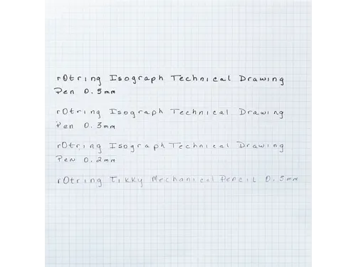 Tekenset rOtring Isograph college 0.2mm, 0.3mm en 0.5mm set à 3 stuks