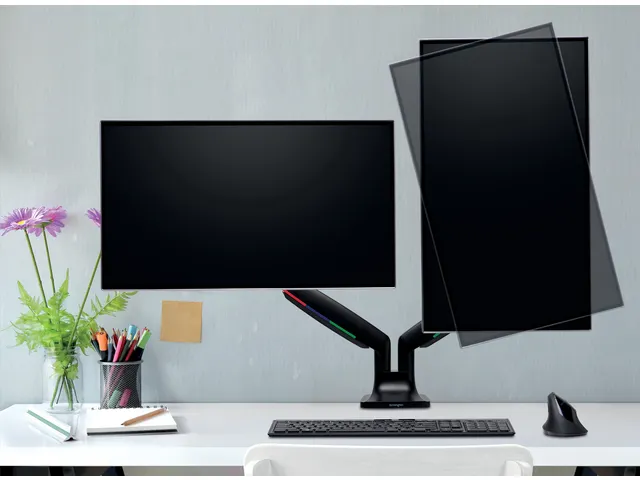 Monitorarm Kensington One-touch in hoogte verstelbaar dubbel