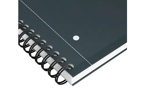 Spiraalblok Oxford International Notebook A4+ lijn Zwart