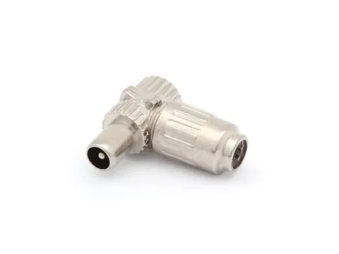 Haakse TV-Plug 9.5mm/2.3mm - Mannelijk - Metaal