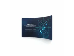 Print voor Zipper-Wall Curved 400x230cm Enkelzijdig 230 g/m2