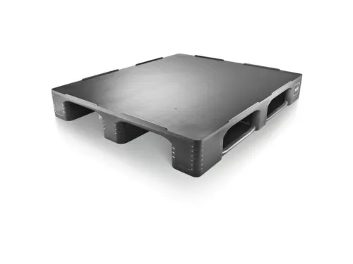 hygiënepallet,HxLxB 160x1200x1000mm,geregenereerd kunststof,zwart