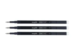 Gelschrijvervulling Online Magixx medium zwart blister à 3 stuks - 3
