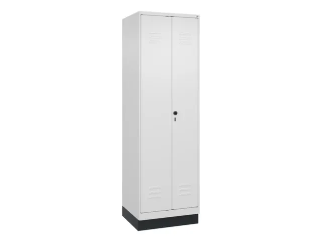 armoire vestiaire noir et blanc HxlxP 1950x600x500mm 2compart.