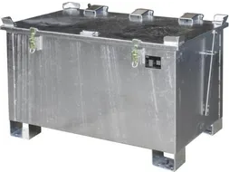 lithium-ion opslagcontainer,220l,HxBxD 750x1200x800mm,vuurverzinkt
