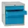 ladekast 600x500x600mm 4laden cilinderslot RAL7035 front RAL5012