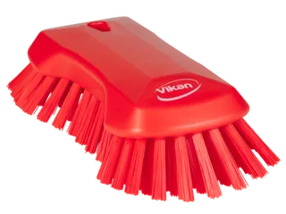 Vikan Hygiene extra grote handborstel extra harde vezels 230mm Rood - 1