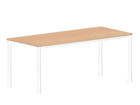 in hoogte verstelbaar bureau 720-840x1800x800mm hout NE-esdoorn