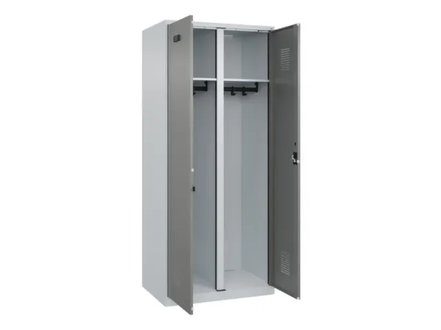 locker voor scheiding van kleding,HxBxD 1850x800x500mm,2vak