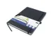 Carnet Kangaro A4 carreaux 5mm PU HC noir
