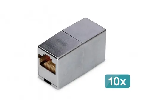 Modulaire koppeling CAT 5e afgeschermd RJ45 naar RJ45 10 stuks