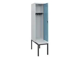 locker met bank,HxBxD 1950x400x815mm,1vak,vak B 400mm,cilinderslot