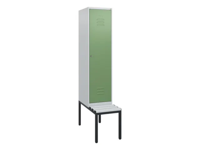 locker met bank,HxBxD 1950x400x815mm,1vak,vak B 400mm,cil.-slot