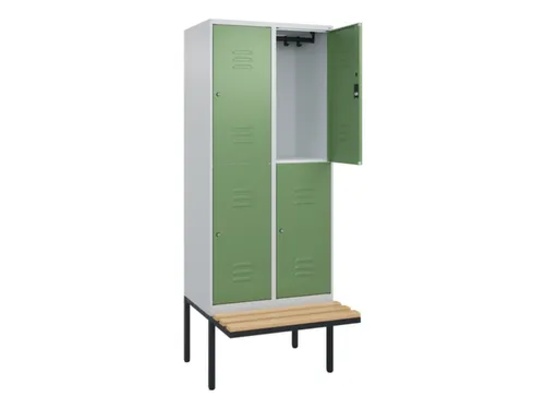 Dubbeldekse dekenkist,HxBxD 2120x800x815mm,2x2vak.,vak B 400mm