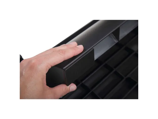 9012590 Voetensteun MAULsolid 37x25cm rubber hoogte verstelbaar zwart