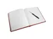 Gastenboek Alpille 2 6x22cm 140bl rood