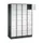 lockerkast,RAL 7021/RAL 7035,HxBxD 1950x1220x500mm,4x6vakken,cil.-slot