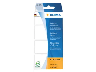 HERMA 4302 Adresetiketten voor Schrijfmachines Leporello 67x35mm - 1