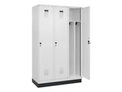 locker voor scheiding van kleding,HxBxD 1950x1200x500mm,3vak