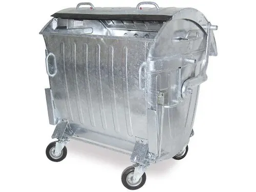 Vuilcontainers,1100l,romp verzinkt,HxBxD 1450x1360x1060mm,4wielen