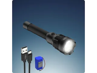 LED-zaklamp,behuizing aluminium,COB-led,350-12000lumen,USB - 3