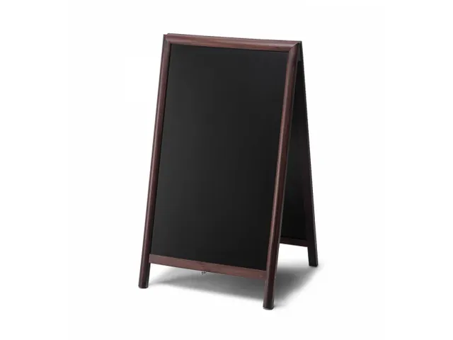 Krijtstoepbord 68x120cm Donkerbruin